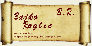 Bajko Roglić vizit kartica